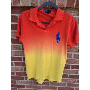Polo by Ralph Lauren Shirt Men's Size Medium Color Fade Large Embroidered Horse